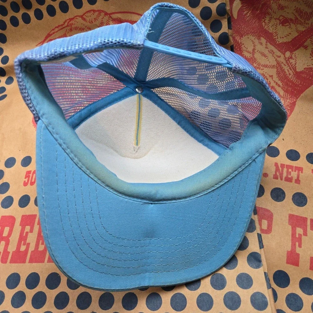 VTG‎ Leonard Utility Buildings Truck Covers Hat Blue GUC OSFA Yupoong Snapback